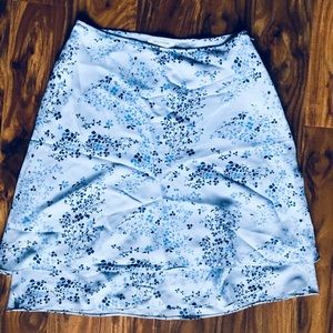 Light Blue Floral Skirt